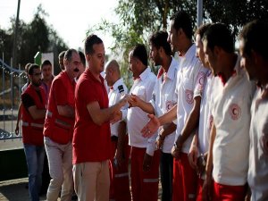 Kızılay'dan Gazze'ye ilk yardım istasyonu