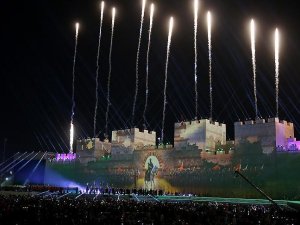 Fetih dünyanın en büyük 3D mapping sahnesi ile canlandırıldı