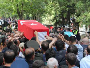 Konyalı şehit üsteğmene son görev