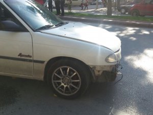 Bisikletliye çarpmamak için...