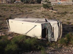 Konya'da minibüs devrildi: 8 yaralı