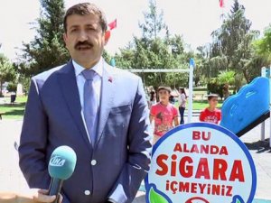 Şanlıurfa'da parkta sigara içmek yasak