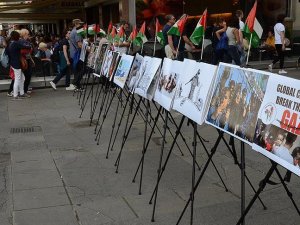 Viyana'da İsrail'in Gazze ablukası protesto edildi
