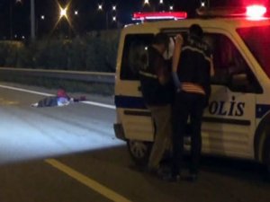 Vicdansız sürücü yayaya çarpıp kaçtı