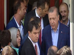 Erdoğan taksi durağını ziyaret etti