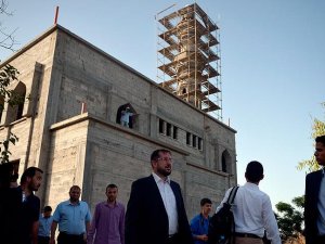 TDV heyetinden Gazze'deki cami inşaatlarında inceleme