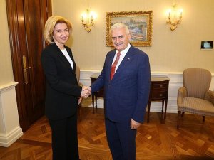Başbakan Yıldırım Gökoğuz Yeri Başkanı Vlah'ı kabul etti