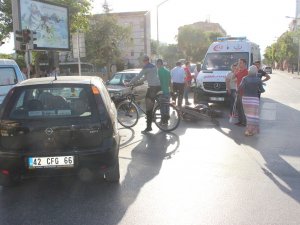 Konya'da trafik kazası: 2 yaralı