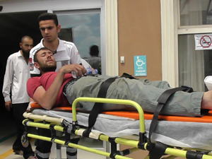 Kulu'da inşaattan düşen işçi hastaneye kaldırıldı
