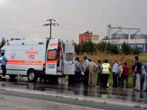 İşçi servisi devrildi: 16 yaralı
