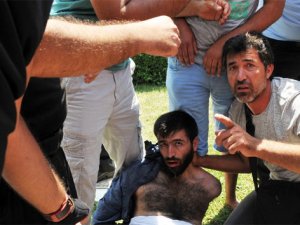 Camideki eylemcinin üzerinden el yapımı bomba çıktı
