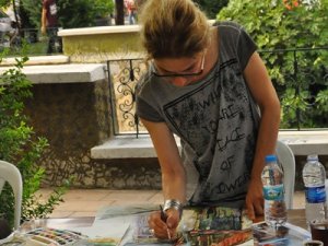 Akşehir Gülmece Parkı sanat atölyesine dönüştü