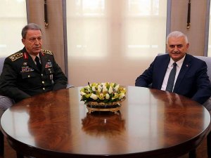 Başbakan Yıldırım Orgeneral Akar'ı kabul etti