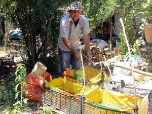 İş bulamayan Türkmen mühendis tarlada çalışıyor