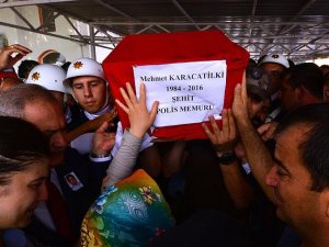 Şehit polis Karacatilki son yolculuğuna uğurlandı