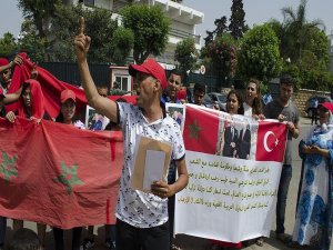 FETÖ'nün darbe girişimine Fas'ta protesto