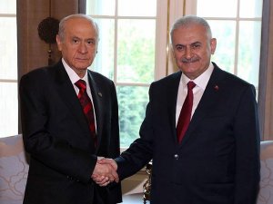 Başbakan Yıldırım, MHP Genel Başkanı Bahçeli ile görüştü