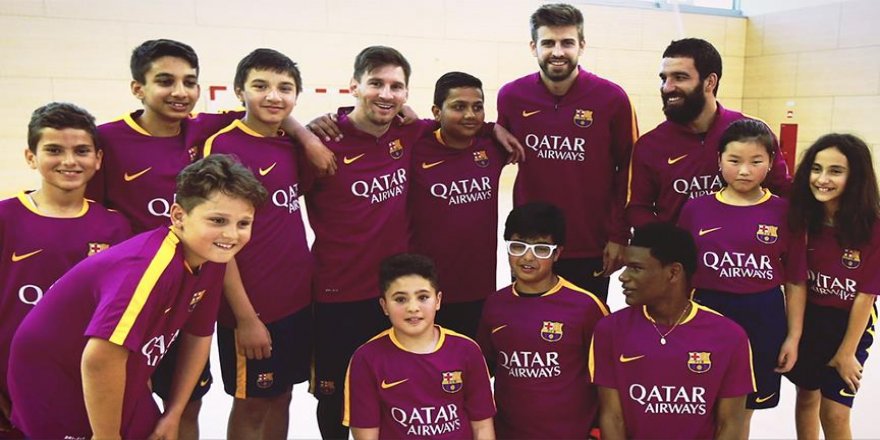Barcelona'dan çocuklara sürpriz