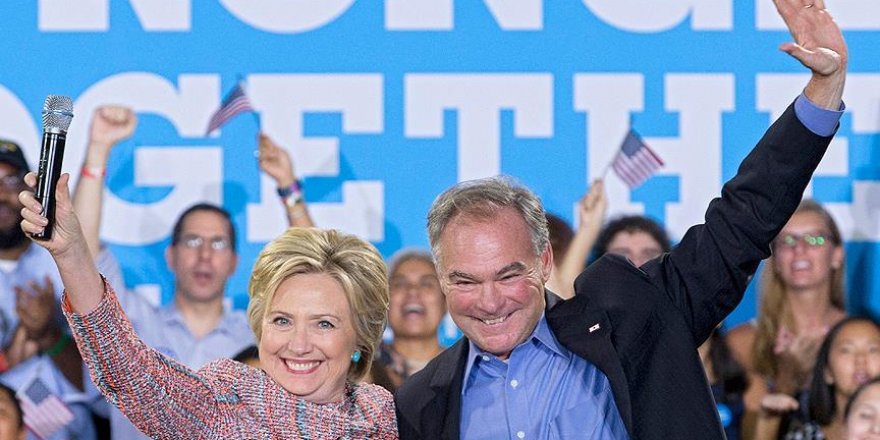 Clinton'ın başkan yardımcısı adayı Kaine