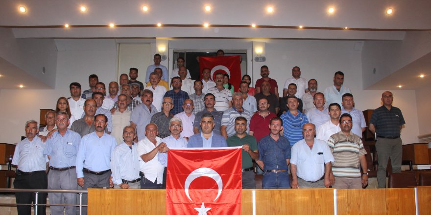 Ereğlili muhtarlardan darbe girişimine tepki