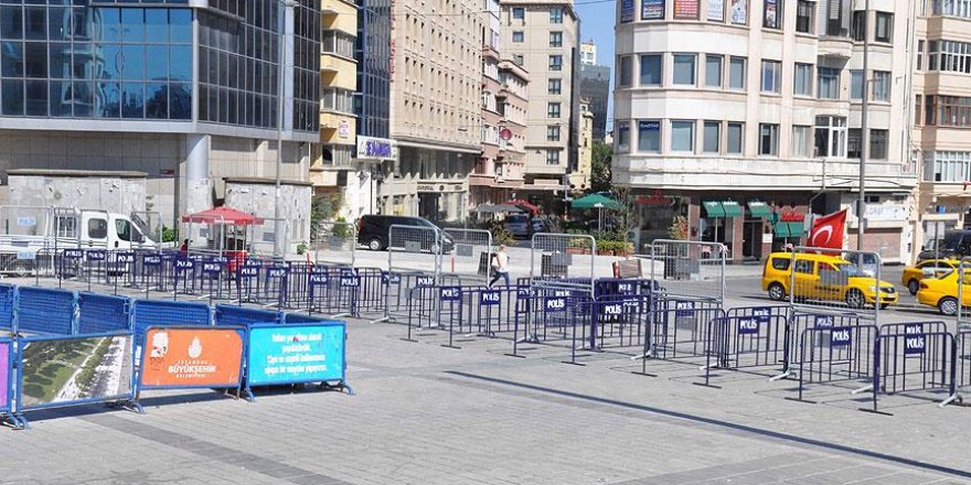 Miting öncesinde Taksim'de güvenlik önlemleri alınmaya başlandı