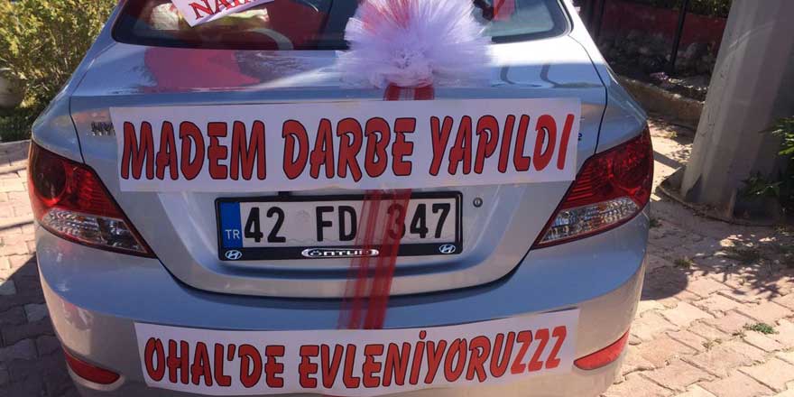 Madem darbe yapıldı, 'OHAL'de evleniyoruz