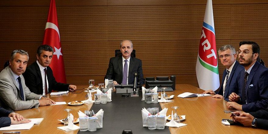 Kurtulmuş, TRT yöneticileriyle bir araya geldi