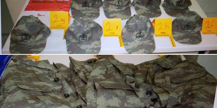 PKK'ya yönelik operasyonda askeri üniforma ele geçirildi