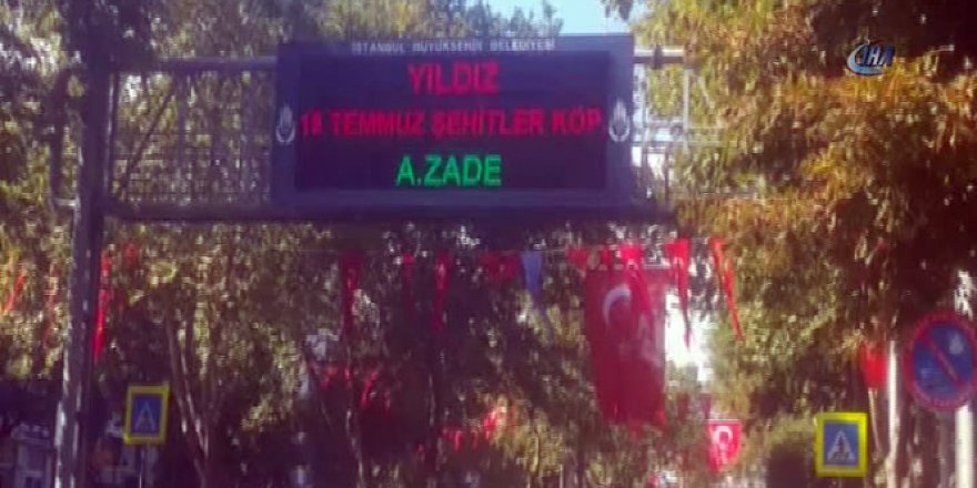 Köprünün adı 15 Temmuz Şehitler Köprüsü olarak değiştirildi
