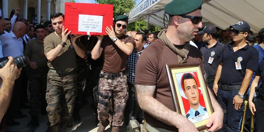 Şehit polis Malkav son yolculuğuna uğurlandı