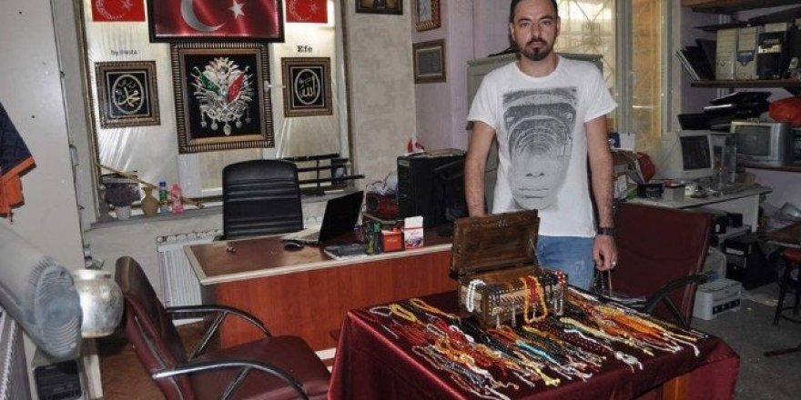 Bin 500 adet tespihle koleksiyon oluşturdu