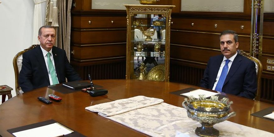 Cumhurbaşkanı Erdoğan MİT Müsteşarı Fidan'ı kabul etti