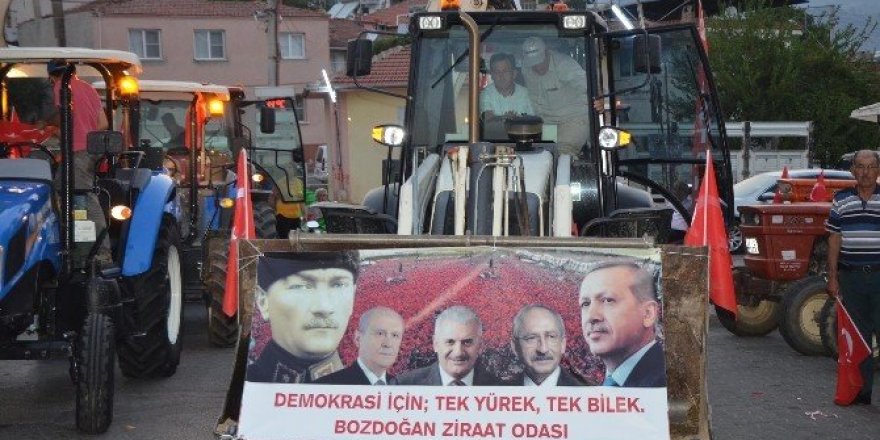 Bozdoğanlı çiftçilerden FETÖ protestosu