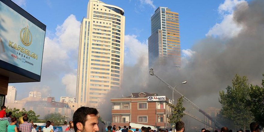 Ataşehir'de yangın