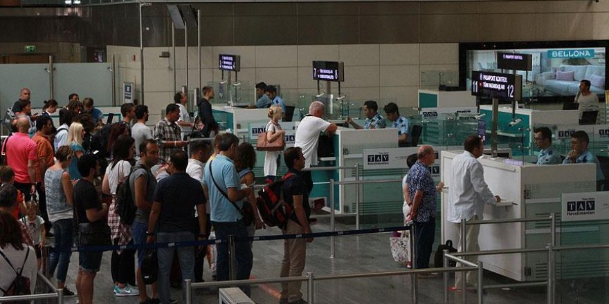 Yabancı ziyaretçi 'havayolunu' tercih etti