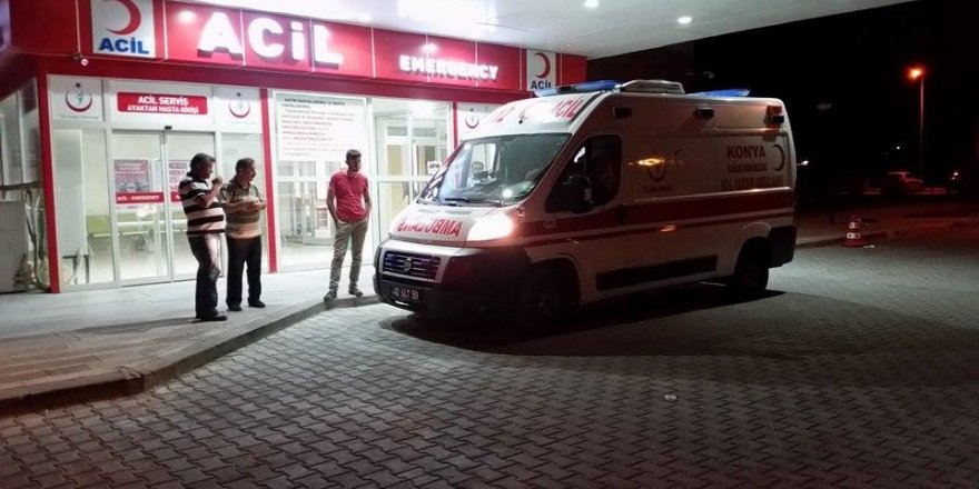 Karapınar'da bıçaklı kavga: 1 yaralı