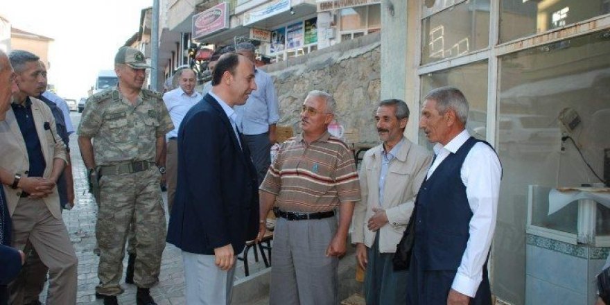 Vali Abdullah Erin, Çelikhanlılarla buluştu