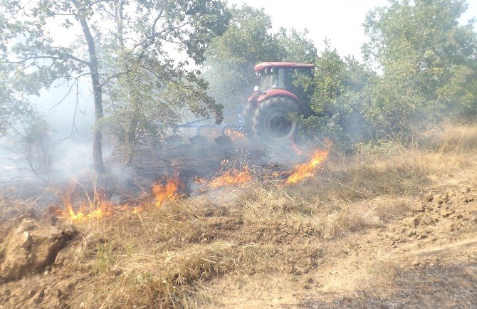 Hayrabolu’da ormanlık alanda yangın çıktı