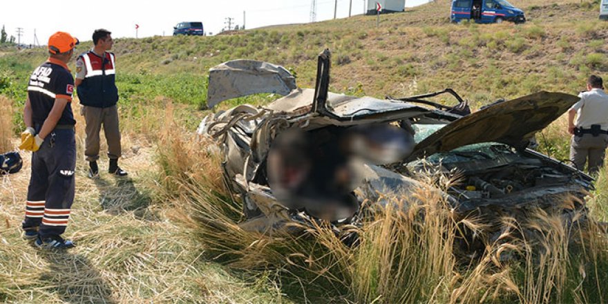 Gurbetçi aile kaza yaptı: 2 ölü, 1 yaralı