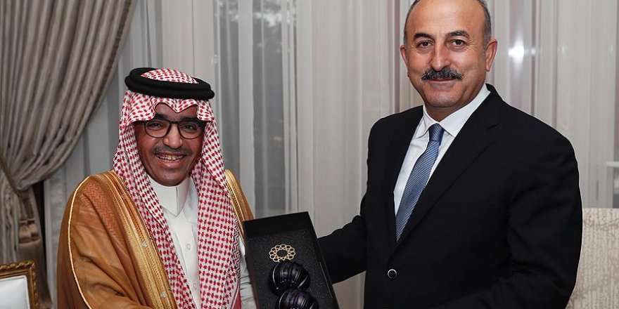 Çavuşoğlu ATÖ Başkanı Al-Fuhaid'i kabul etti