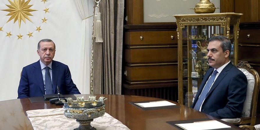 Erdoğan MİT Müsteşarı Fidan'ı kabul etti