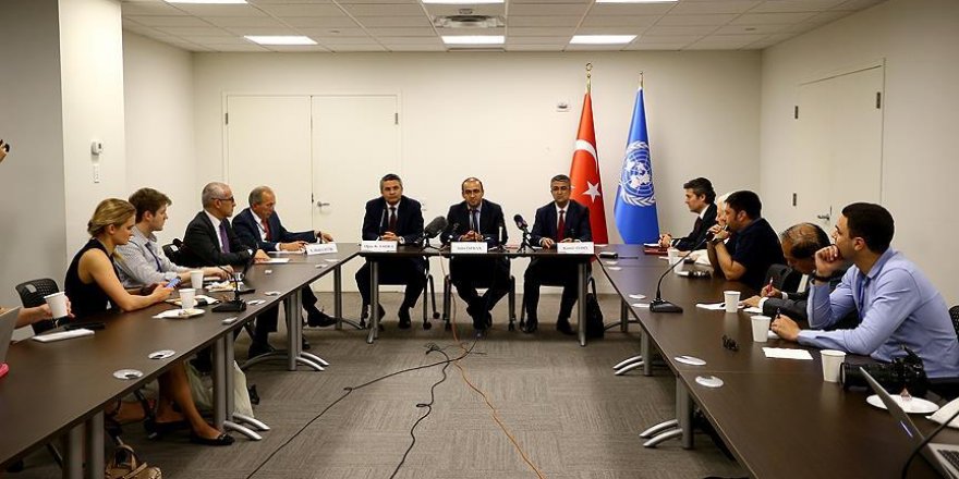 TBMM Dışişleri Komisyonu New York'ta basınla buluştu