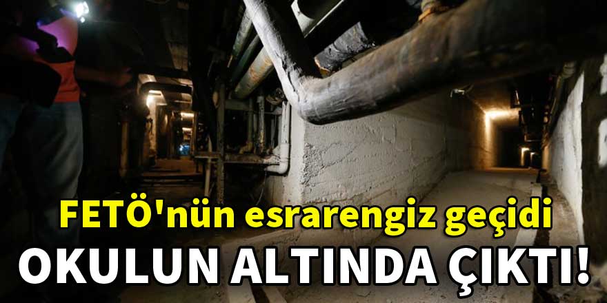 FETÖ'nün gizli tüneli ortaya çıktı!
