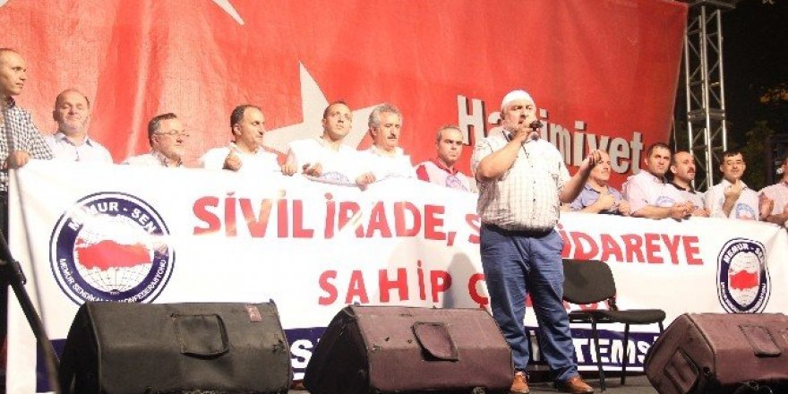 Memur-Sen demokrasi nöbetinde