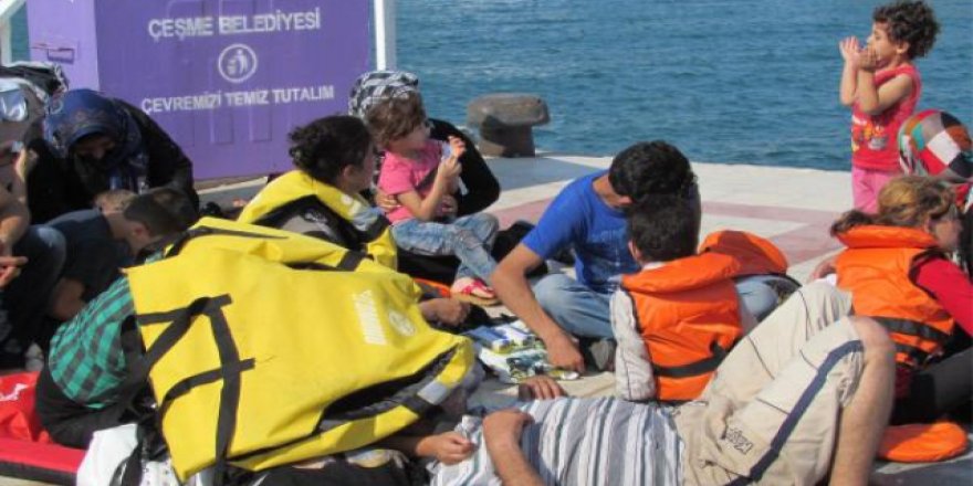 Çeşme açıklarında 68 mülteci yakalandı