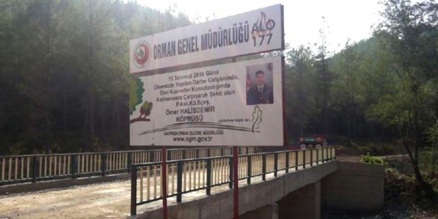 Ömer Halisdemir'in adı köprüye verildi