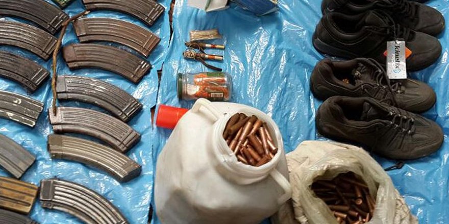 Iğdır'da terör örgütü PKK'nın mühimmatı ele geçirildi