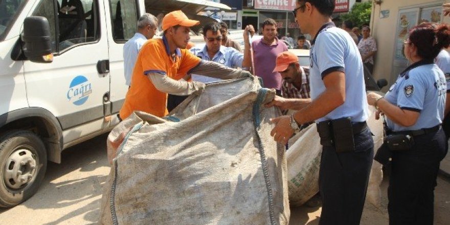 Mersin’de çöpten atık toplayanlara operasyon