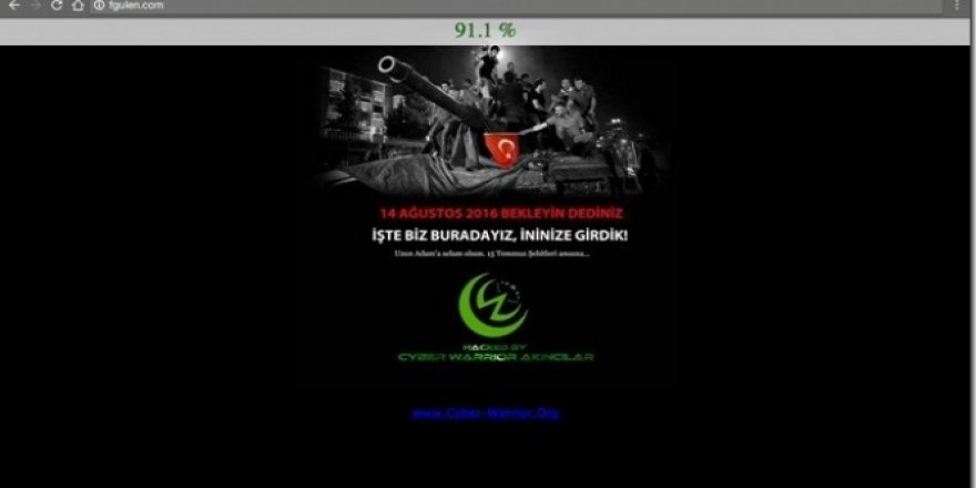 FETÖ lideri Fethullah Gülen'in resmi web sitesi hacklendi