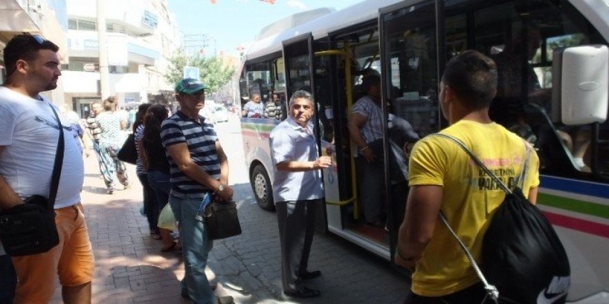 Burhaniye’de minibüsler denetim altında